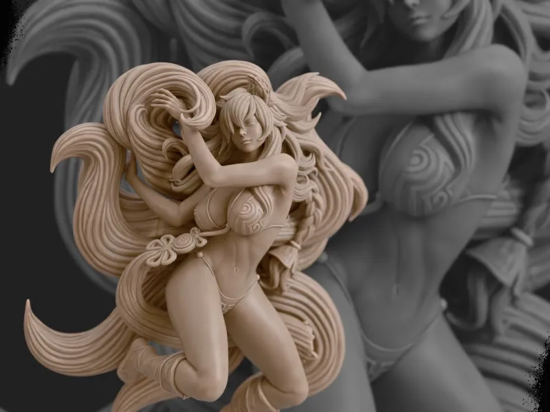 Ahri Fan Art - The Nine-Tailed Fox in Stunning Detail