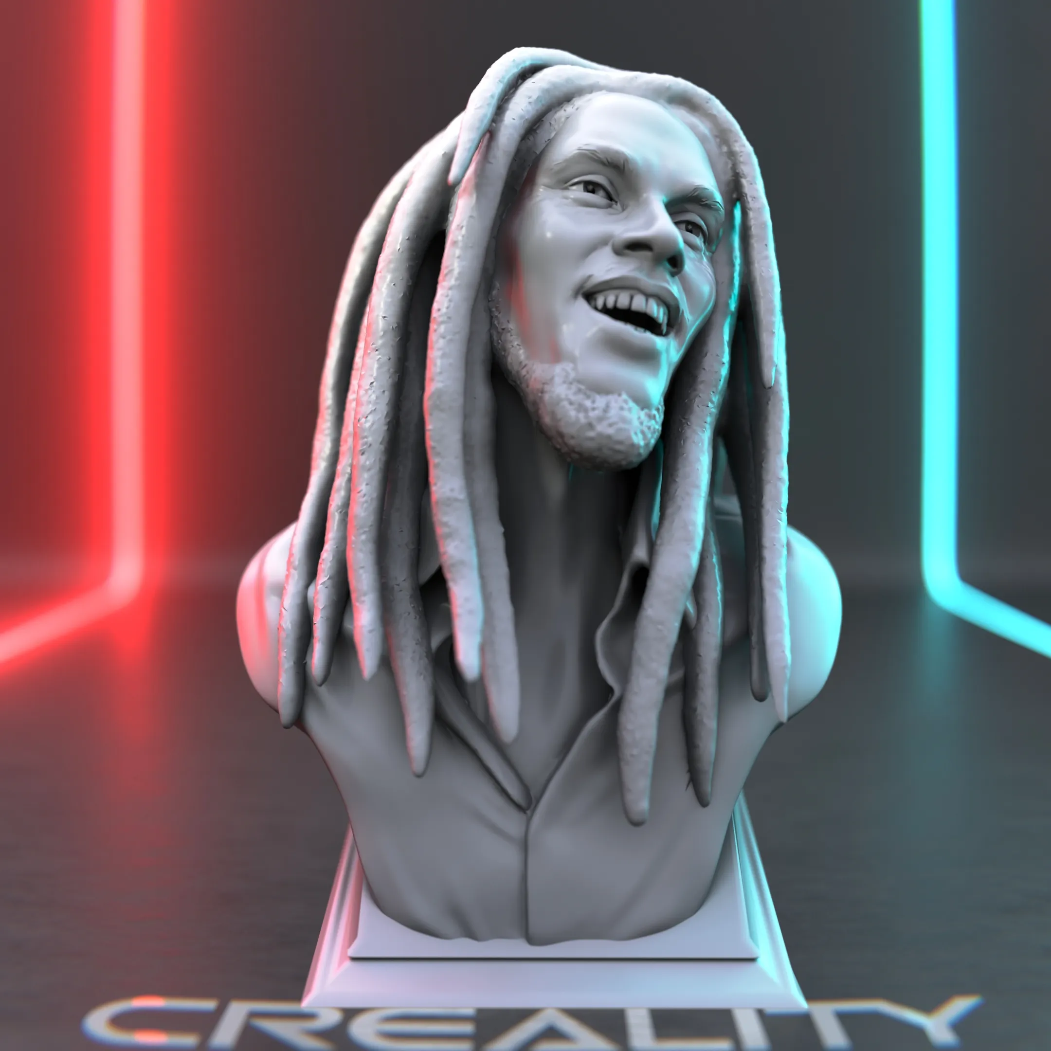 Bob Marley Bust – 3D Printable Model 🎶🦁