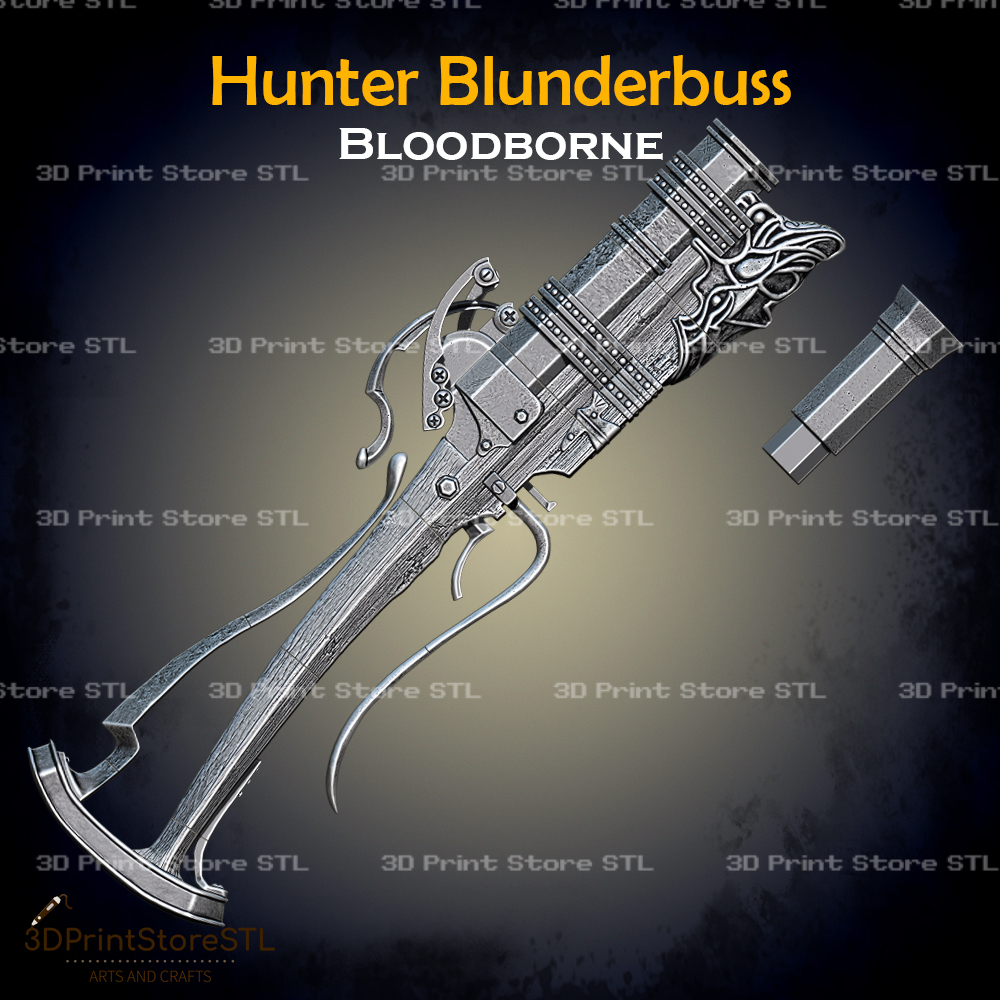 Hunter Blunderbuss Cosplay Bloodborne - STL File | 3D models download ...