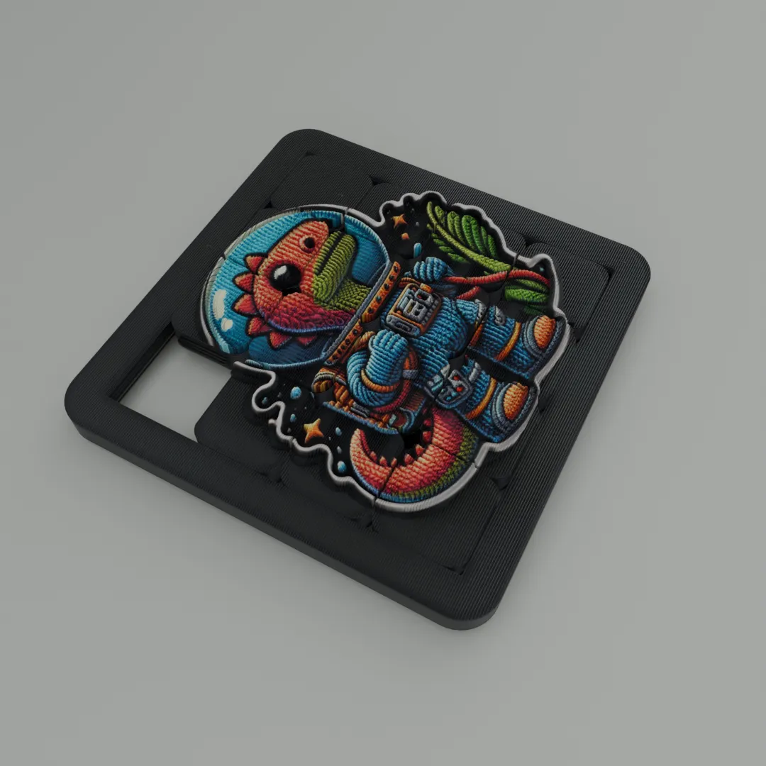 Astrodino the Tactile sliding puzzle in your poket