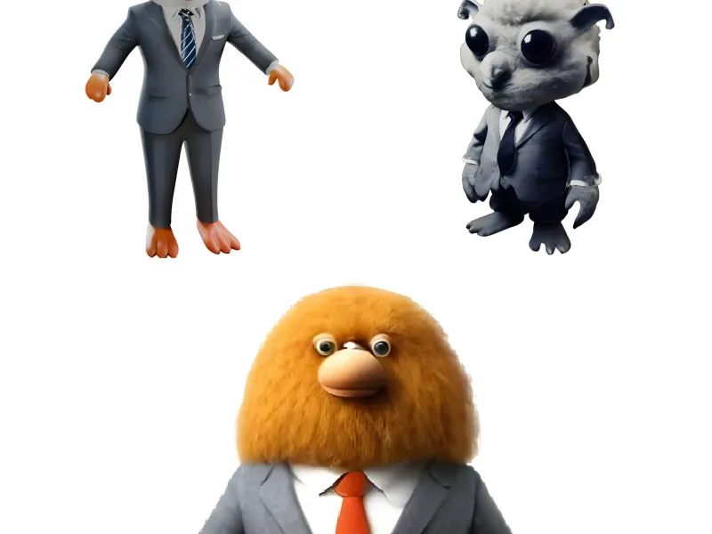Business Buddies - Professional Animal Character Set