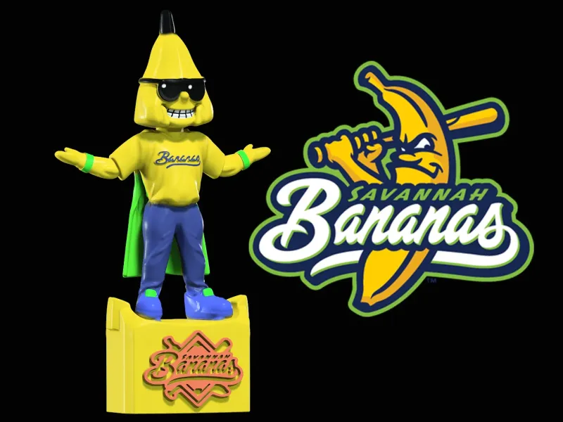 Savannah Bananas baseball mascot statue - 3d Print