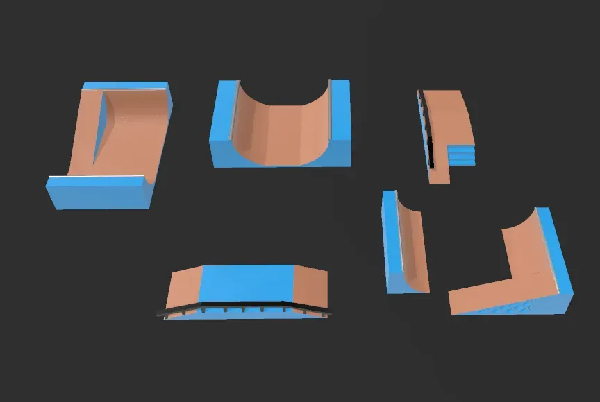 Set di rampe da skateboard supporto gratuito