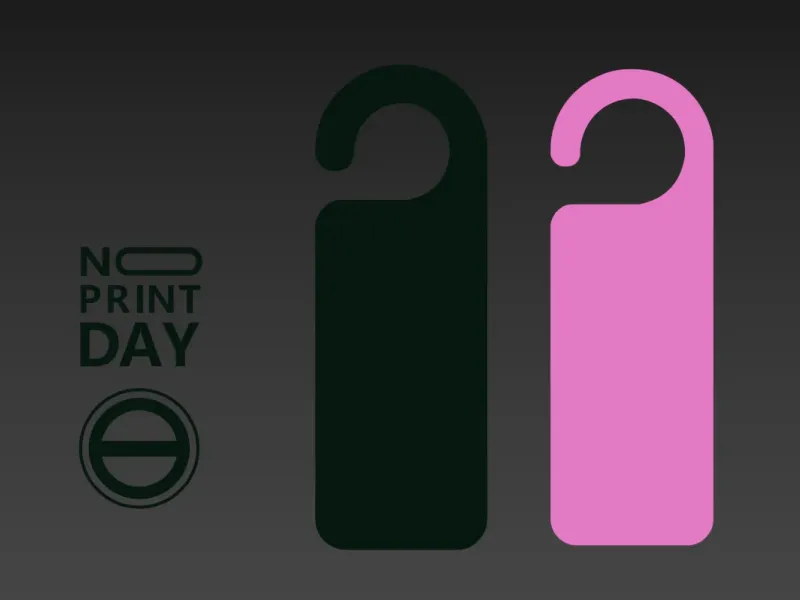 Single Color Door Hanger