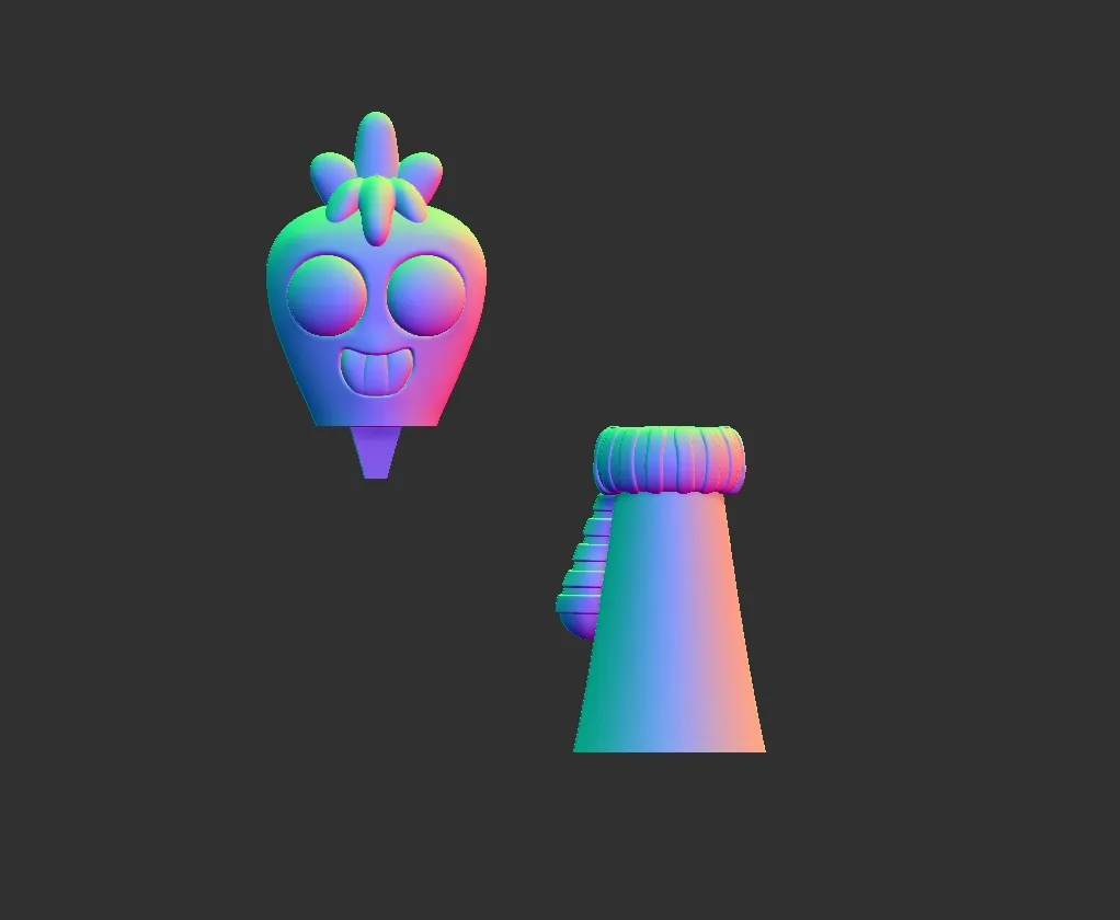 Sprunki Sprout STL 3D Model Dandys World Character Fanart