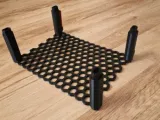 Filament spool roll storage rack with label by Kgball-2