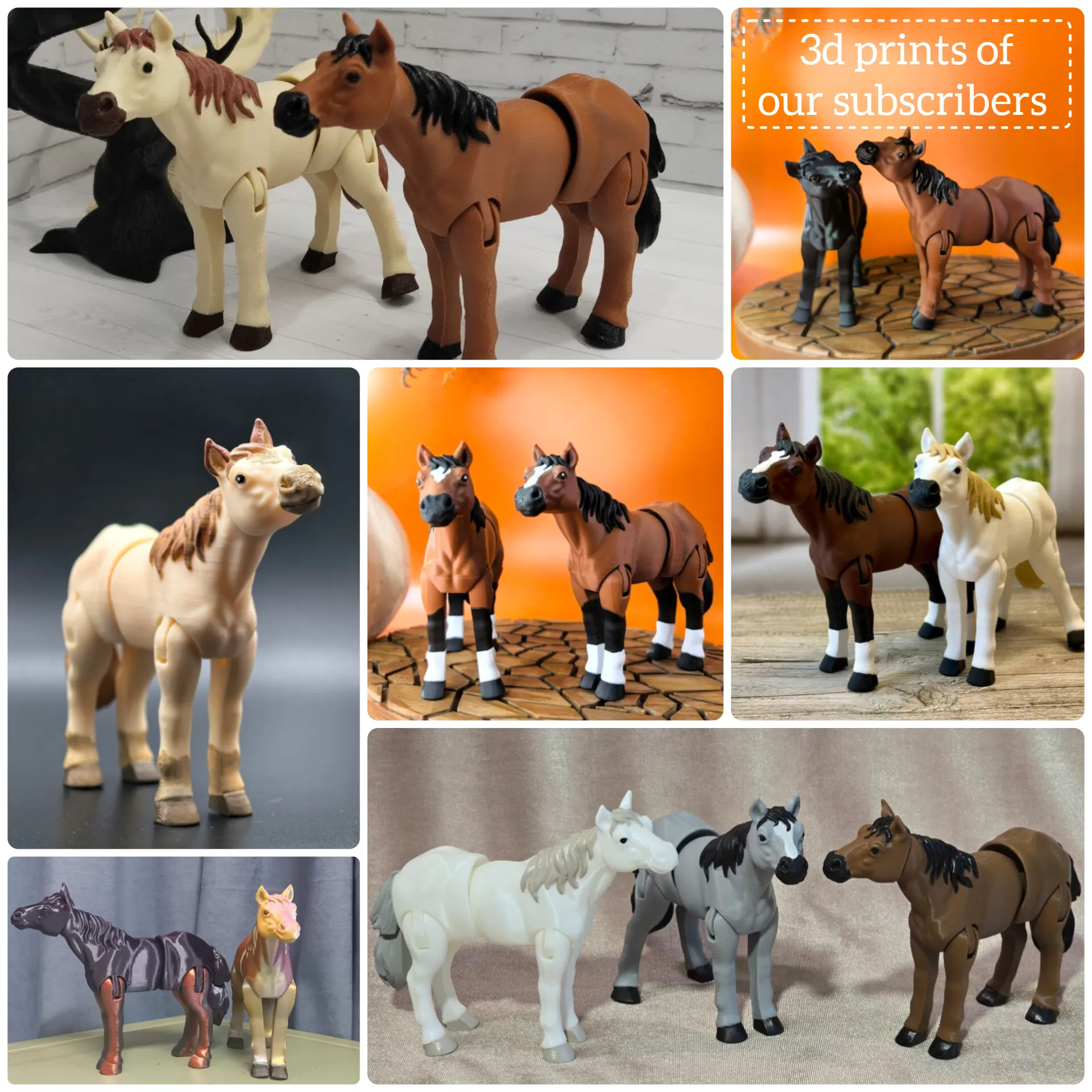 Horse the lifelike flexi toy