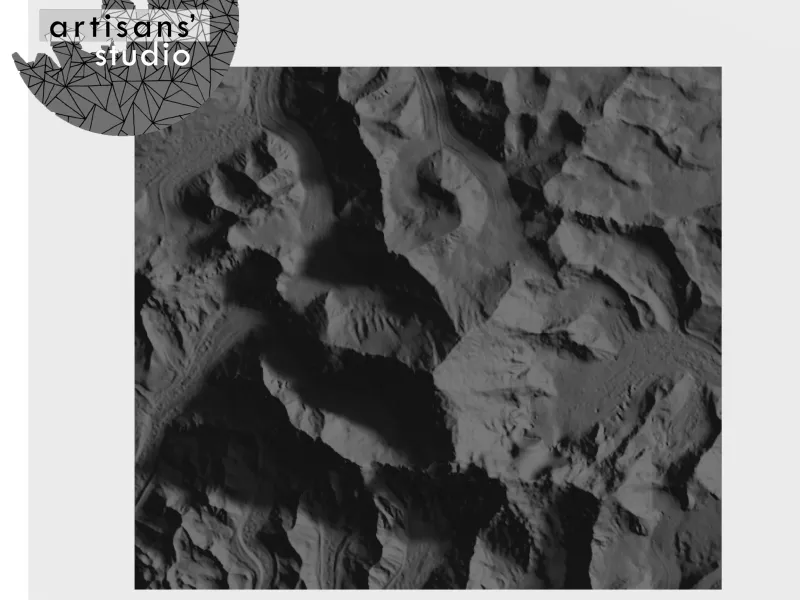 Mount Everest STL File - 3D Topographic Model