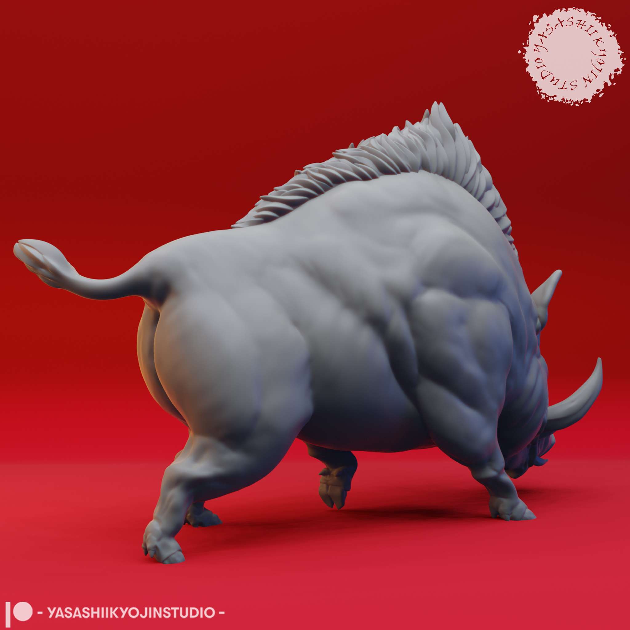 Giant Boar - Tabletop Miniature (Pre-Supported)