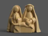 mini nativity sence for desk - table - tree-0