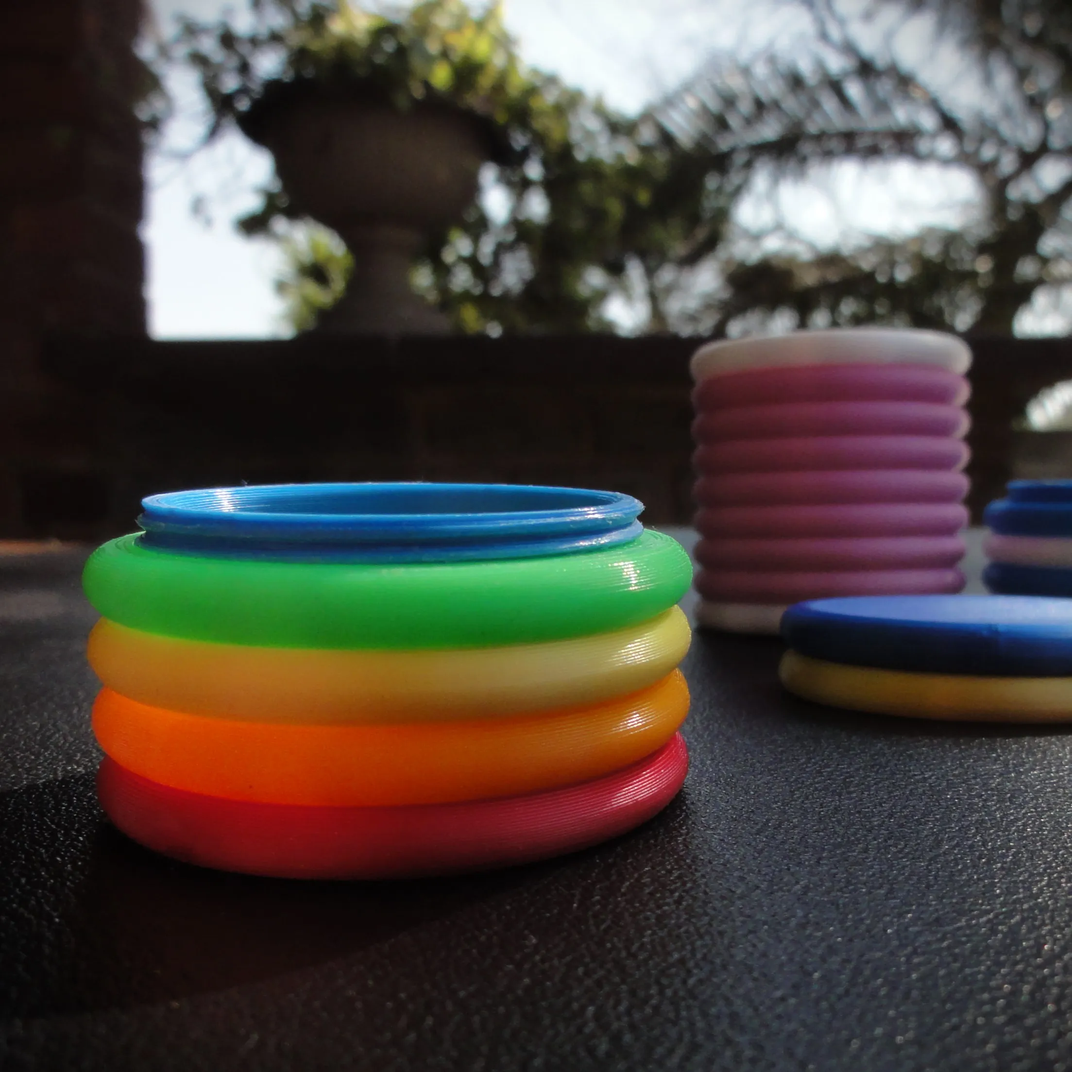 Cute Threaded Containers - Multicolored