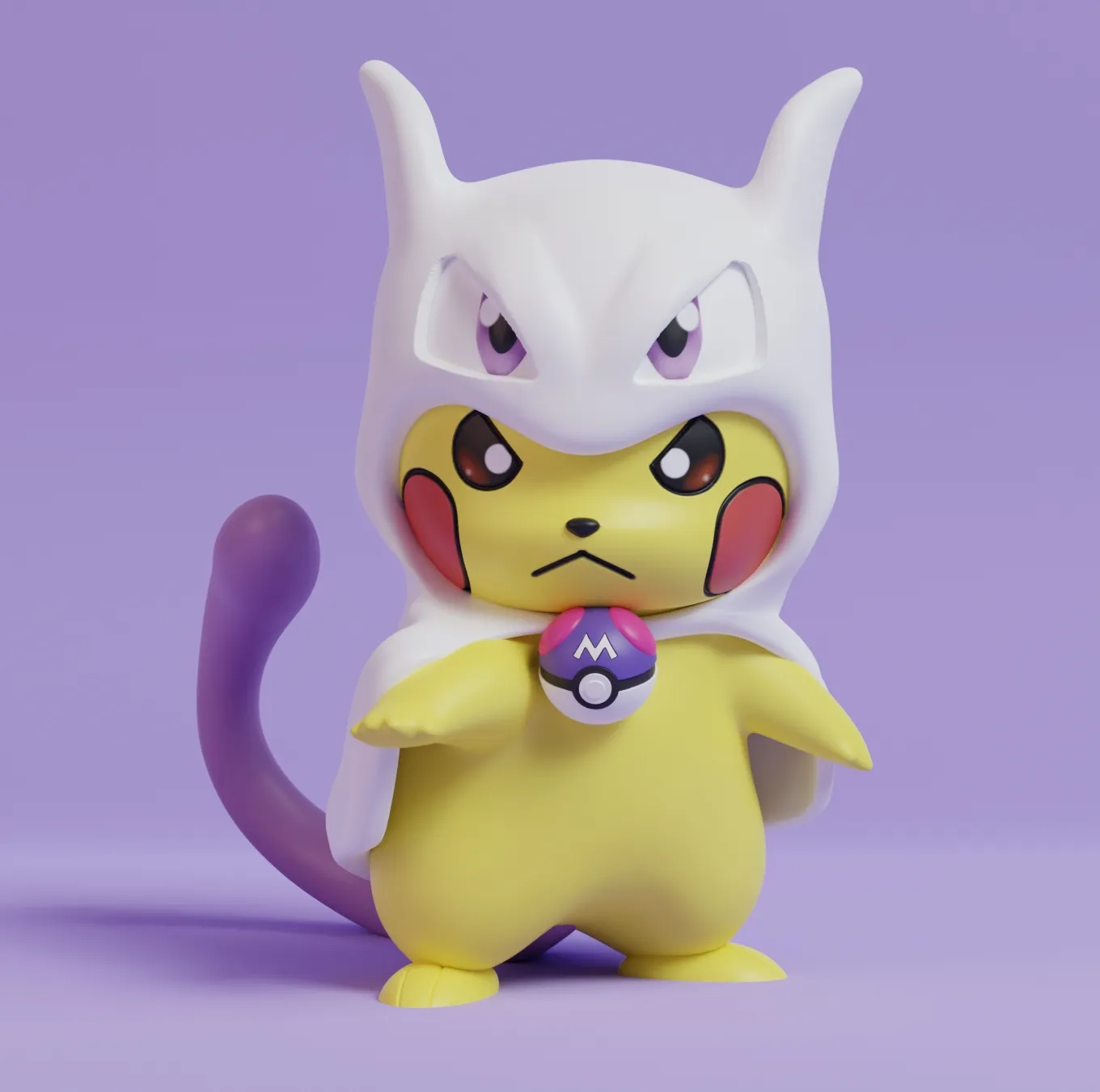 Pokemon - Pikachu Cosplay Mewtwo