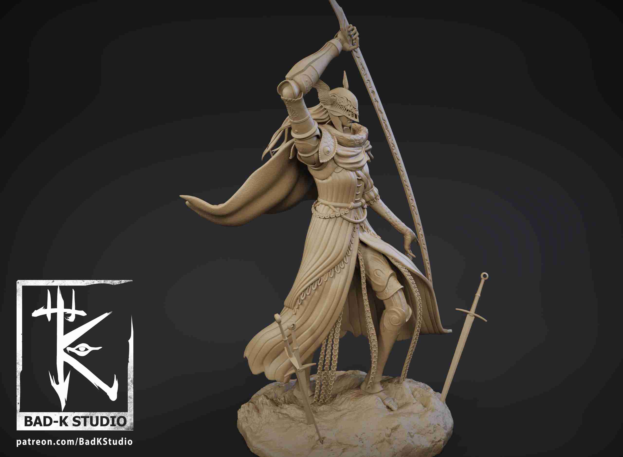 Cool Bear Studio - Elden Ring : Malenia Elden Ring Resin Statue