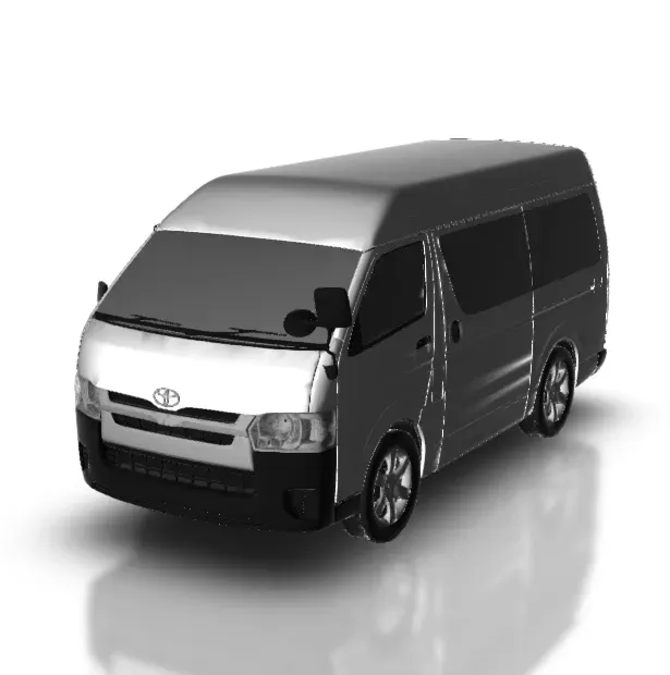 Vehicles & Machinery STL Download - Toyota Hiace LWB DX 2015by