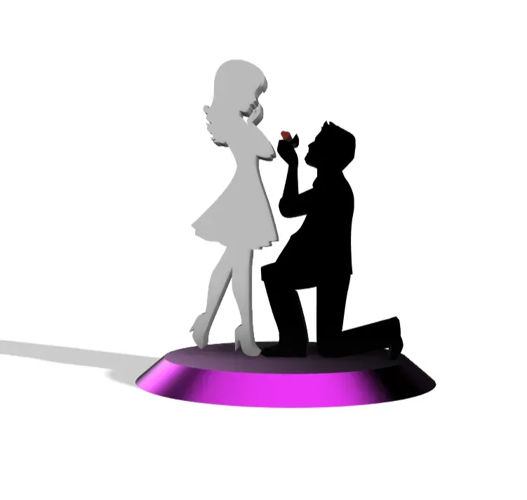Valentine’s Special Proposal Moment Stand