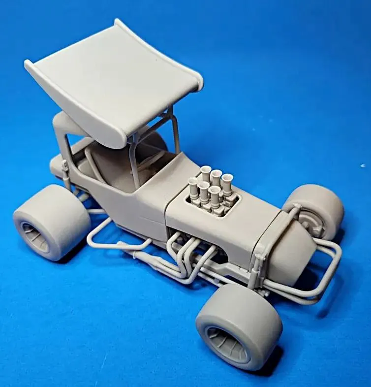 Vintage Winged Supermodified stock car Scale 1:25-4