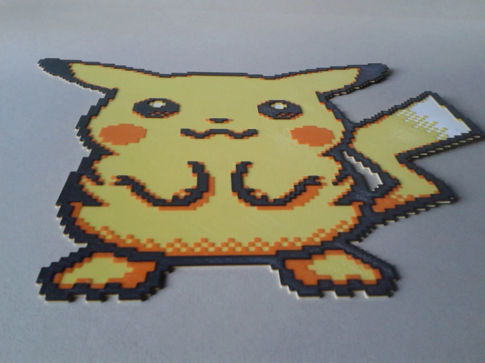 Pikachu, Pixel Art, 3 filament changes