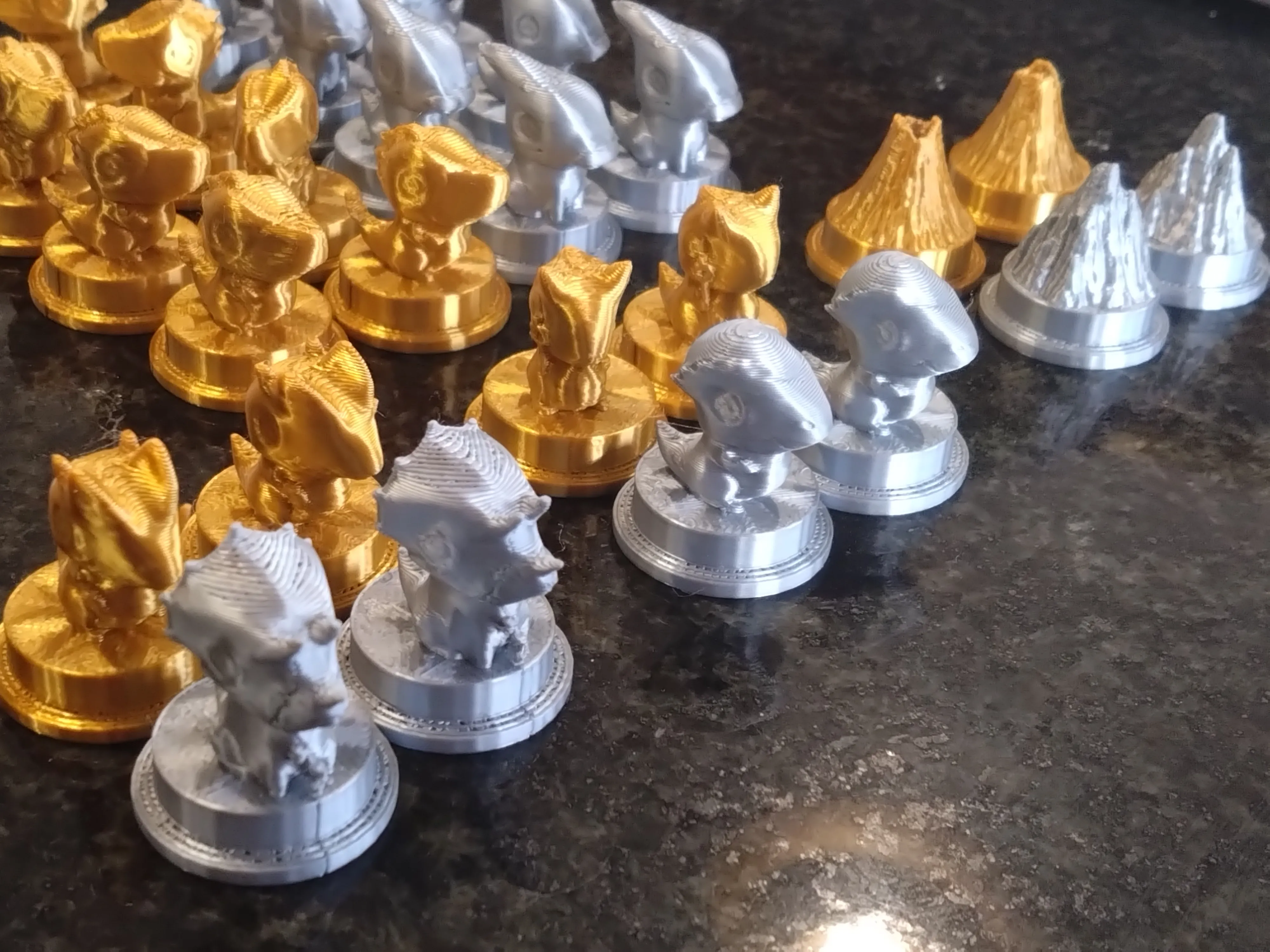 Portable Dinosaur-themed Chess Set