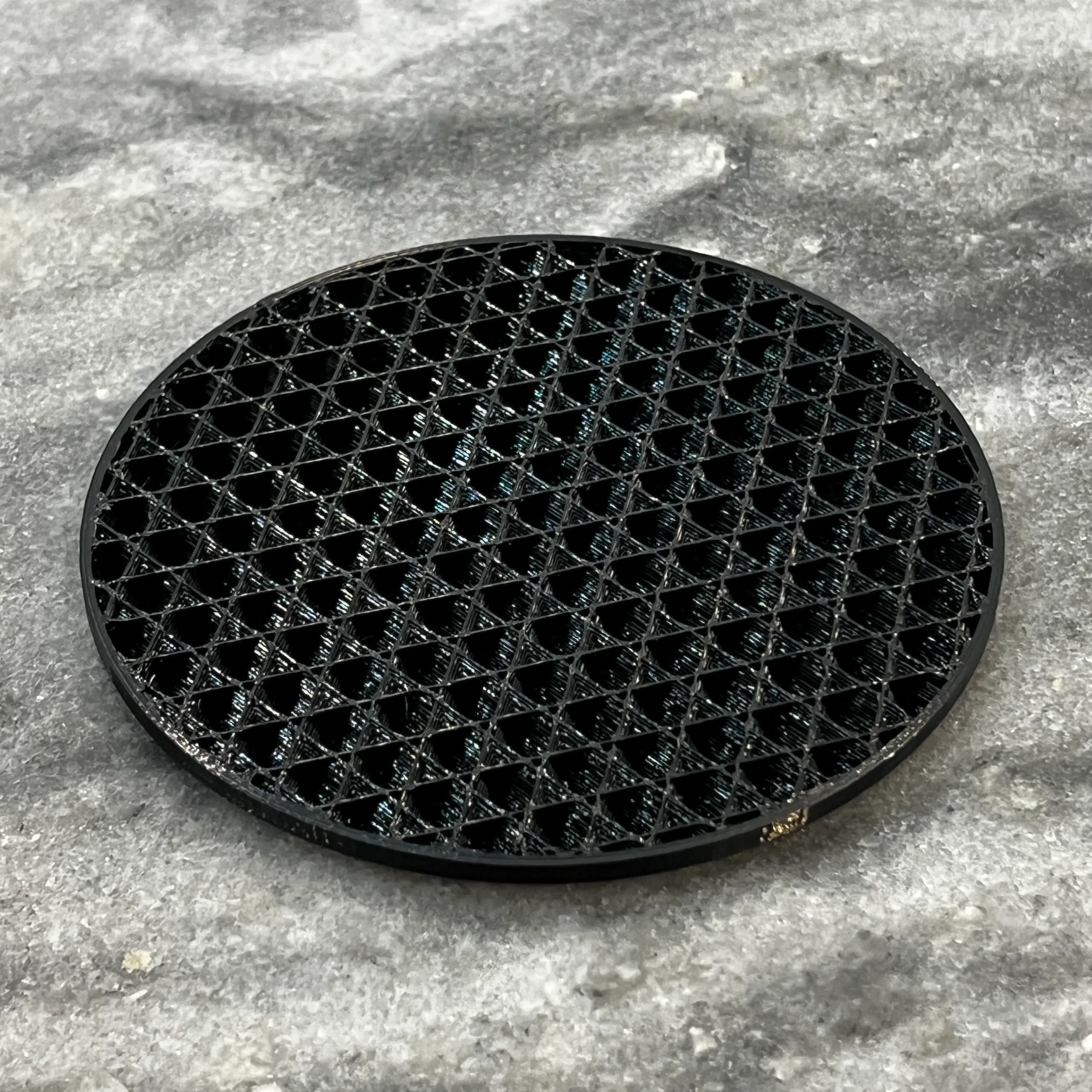 Unique Infill Coaster Set with Custom Holder