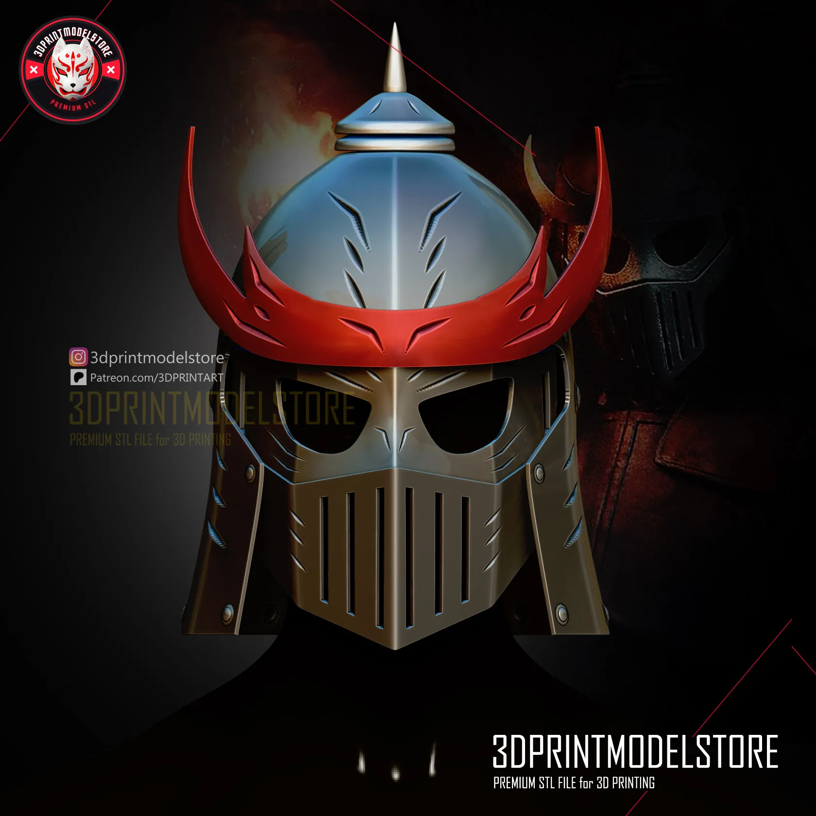 Avatar Fire Nation Soldier Helmet - Premium 3D Print Cosplay