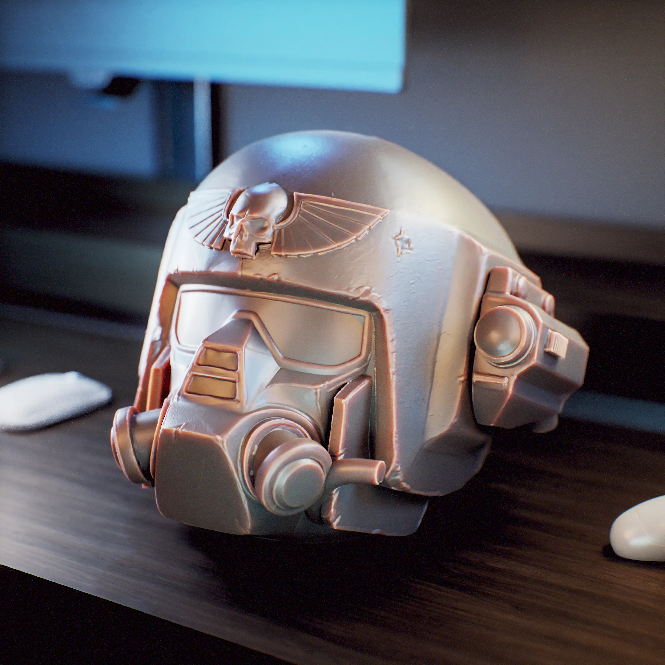Space Marine Helmet - Astra Militarum - Casco Warhammer