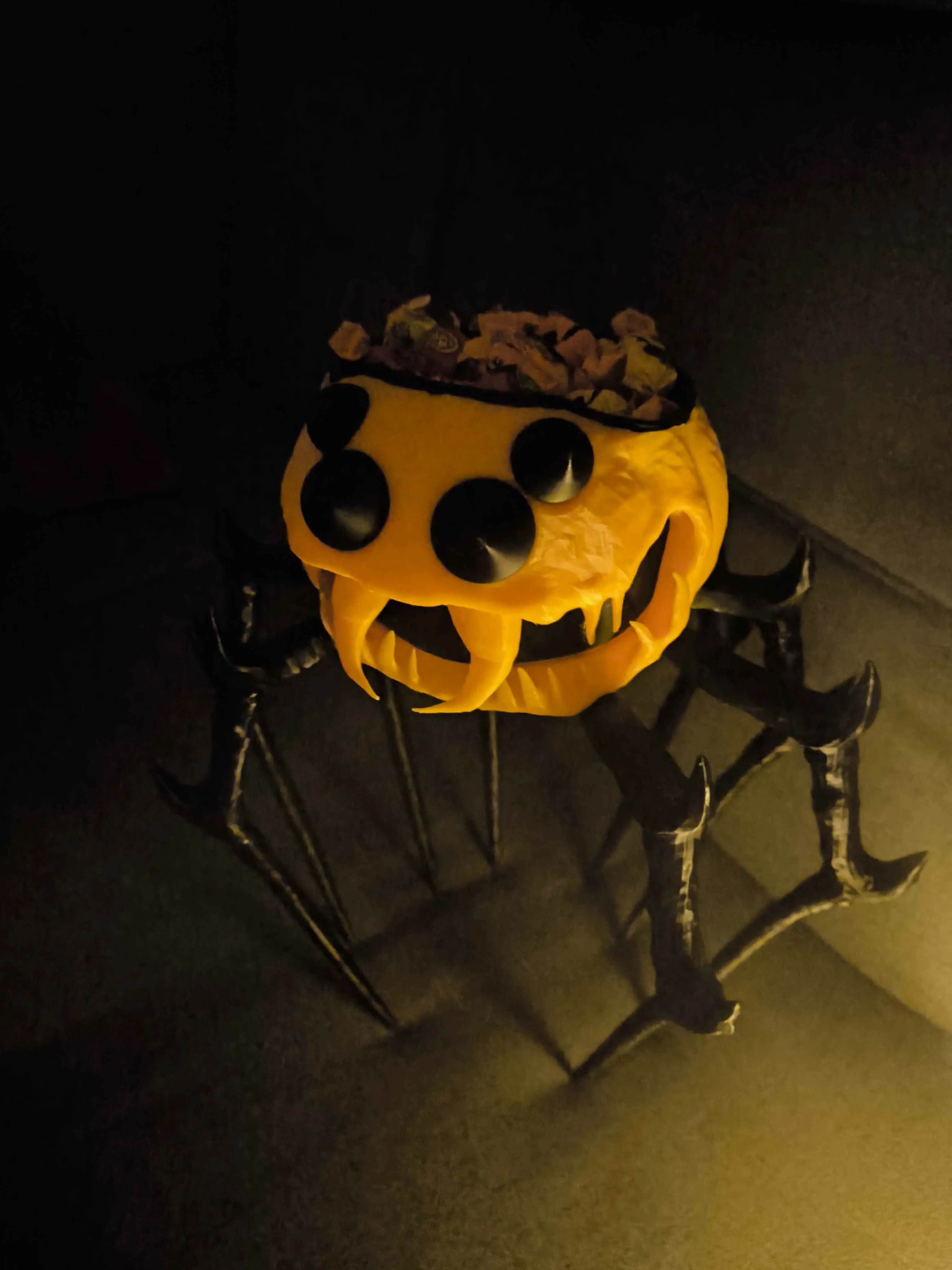 Spider Pumpkin Candy Bowl ~ Halloween ~ (no AMS)