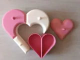 Boîte Cœur 2-Parties avec Compartiments-2