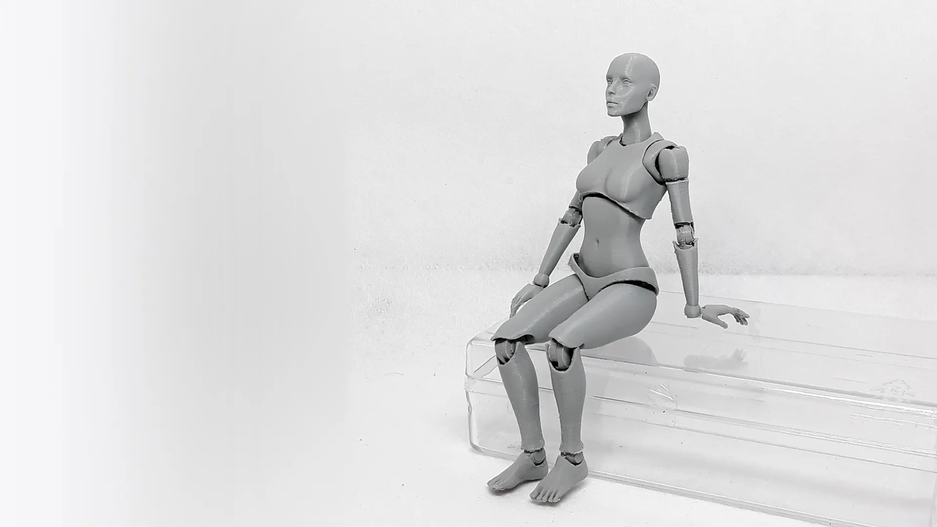 Lady Figure the 3D printed female action figure