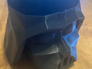 Low-poly Darth Vader planter pot