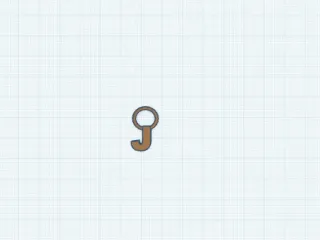 J keychain