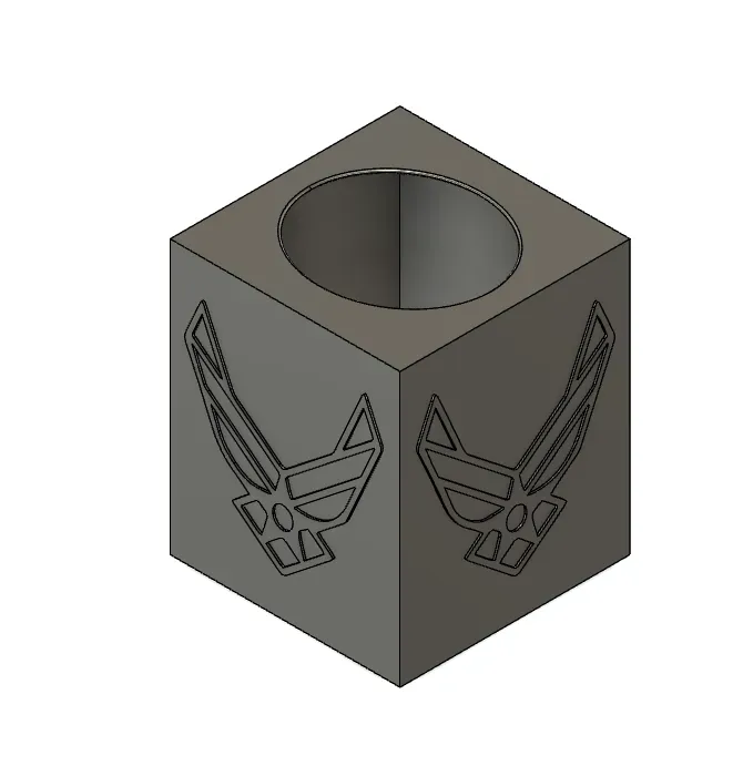 Air Force Small Tissue Box Cover