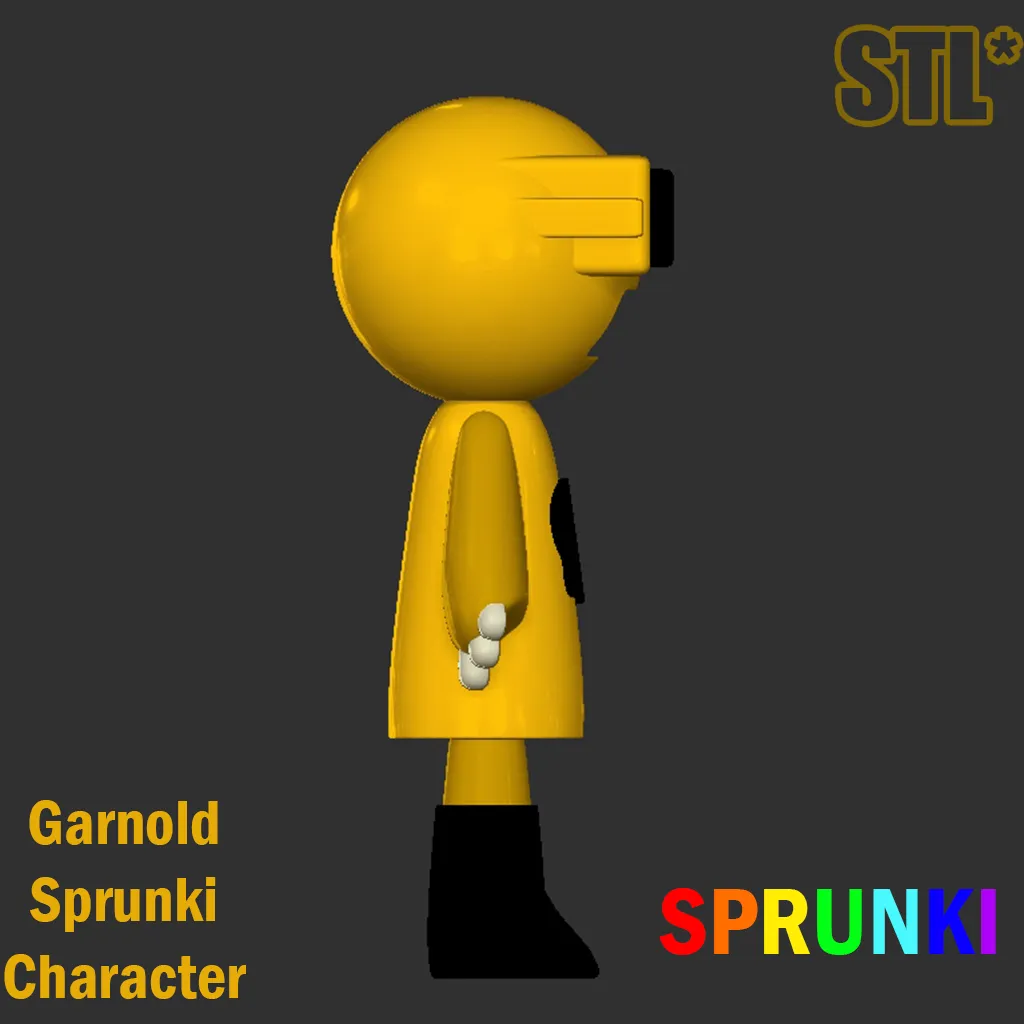 Garnold Gold STL file Sprunki Incredibox STL 3D Character