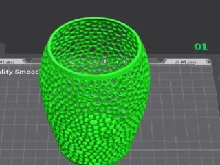 Toothbrush holder voronoi
