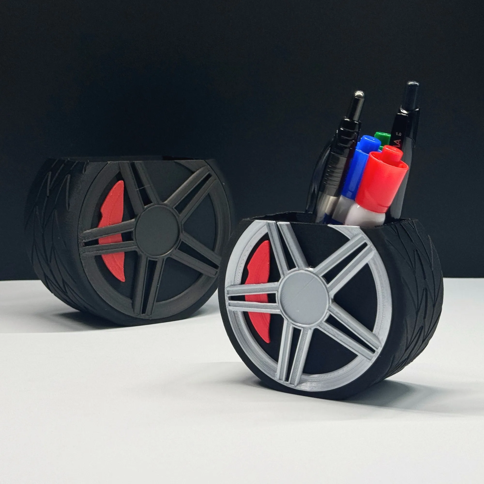 3D Printable Car Wheel Desktop Accessory