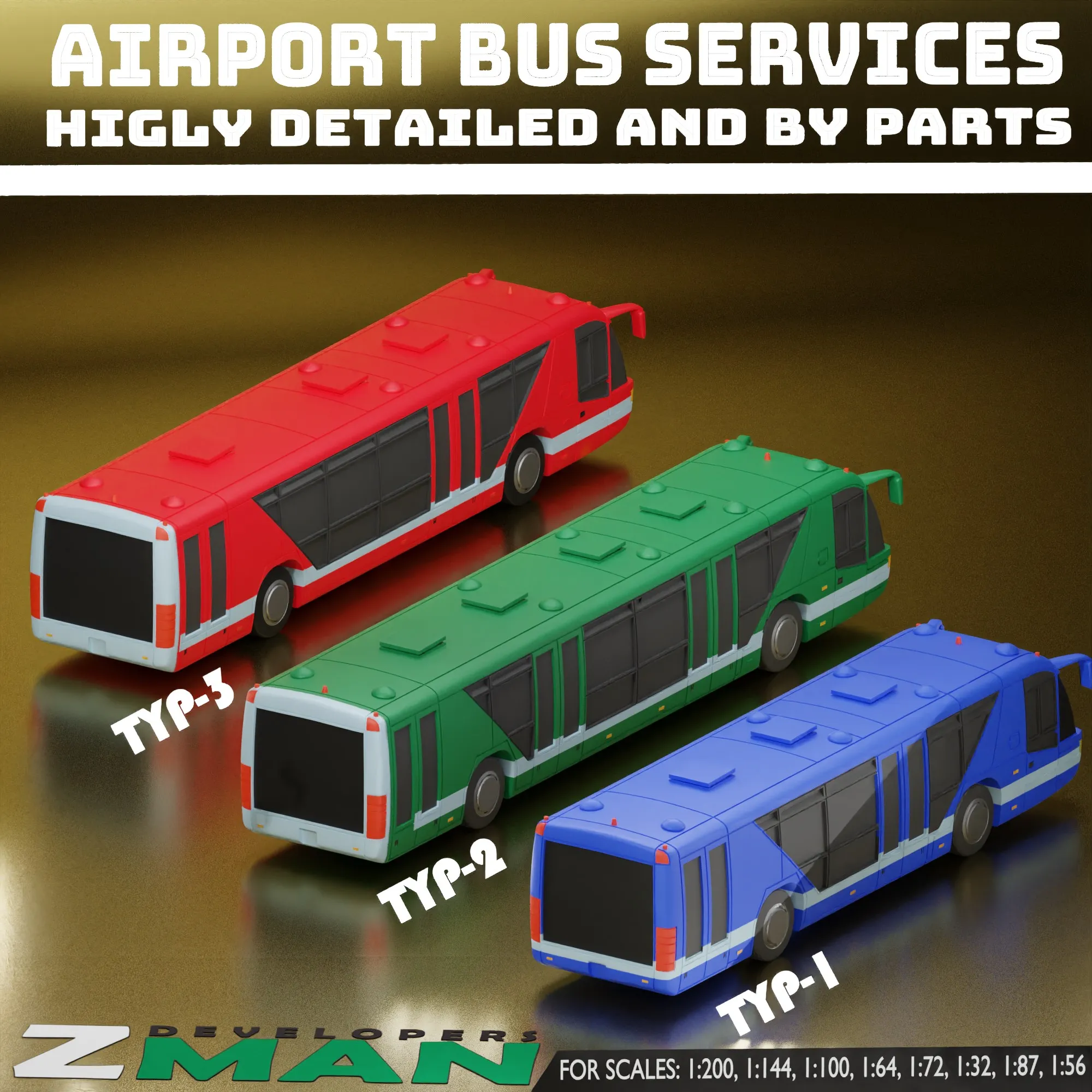 Neoplan Apron Buses (3 IN 1) V1