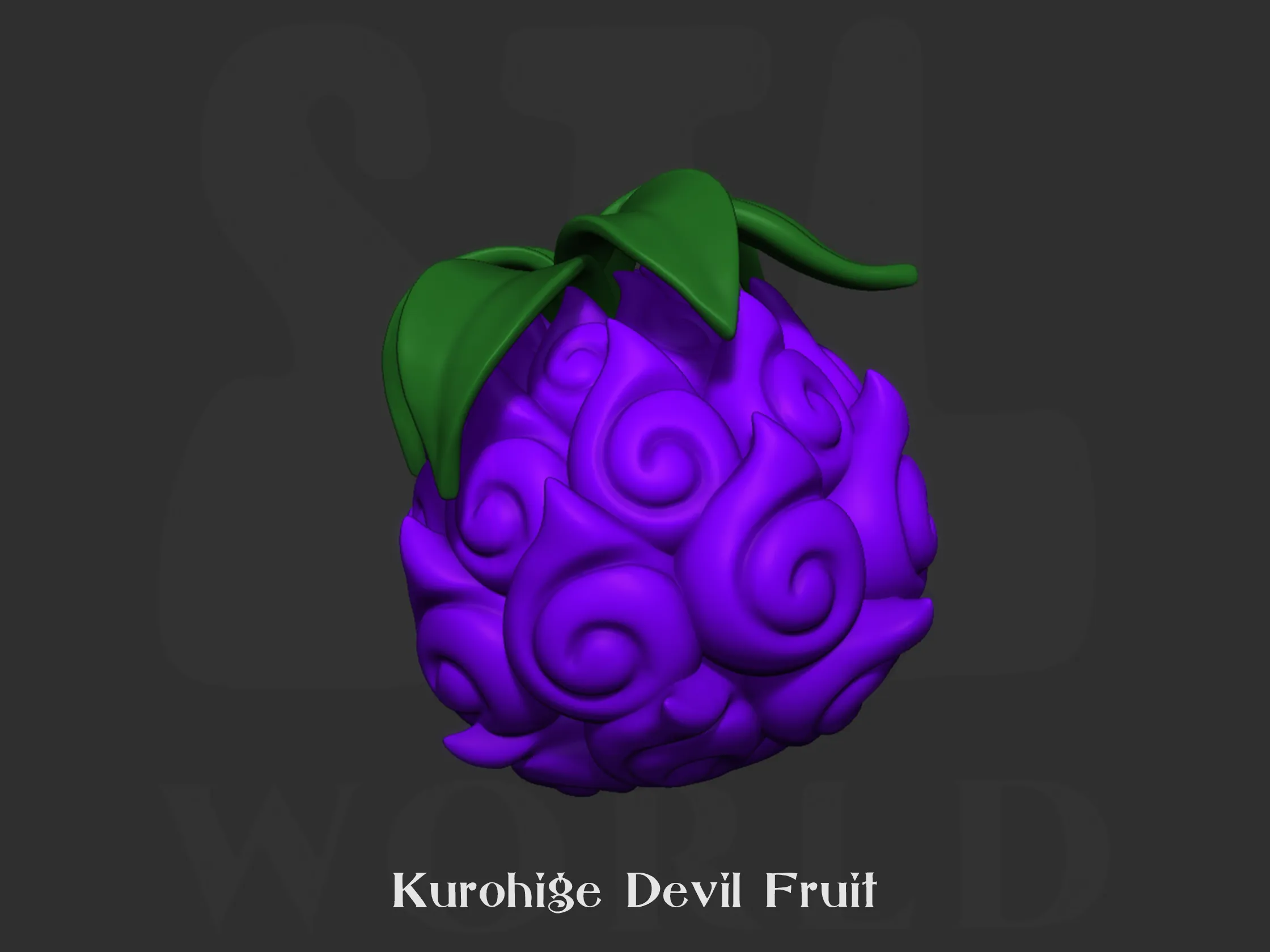 Kurohige Devil Fruit 3D Print Model