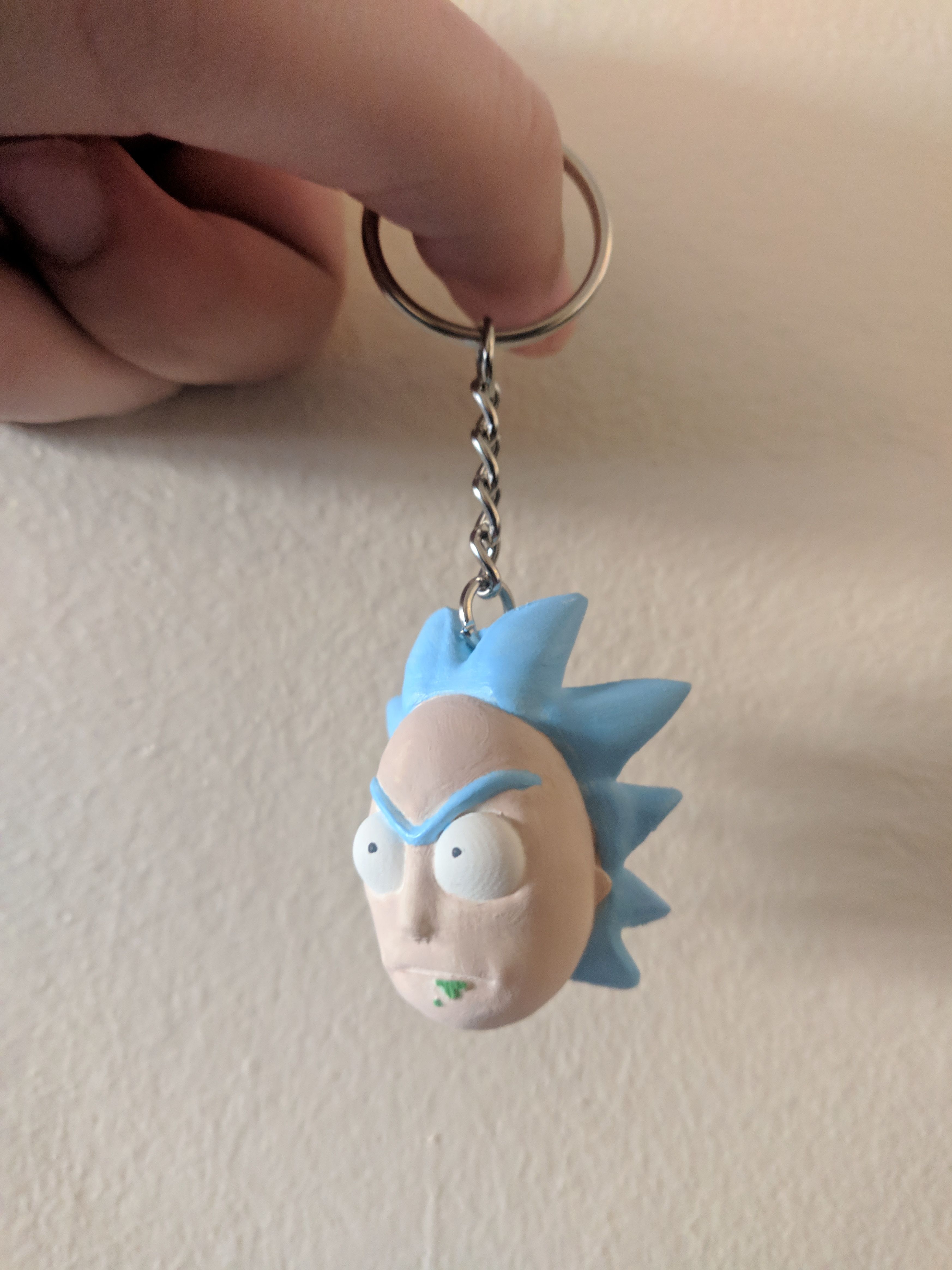 Rick Sanchez face Keychain - Rick and Morty | 3D models download ...