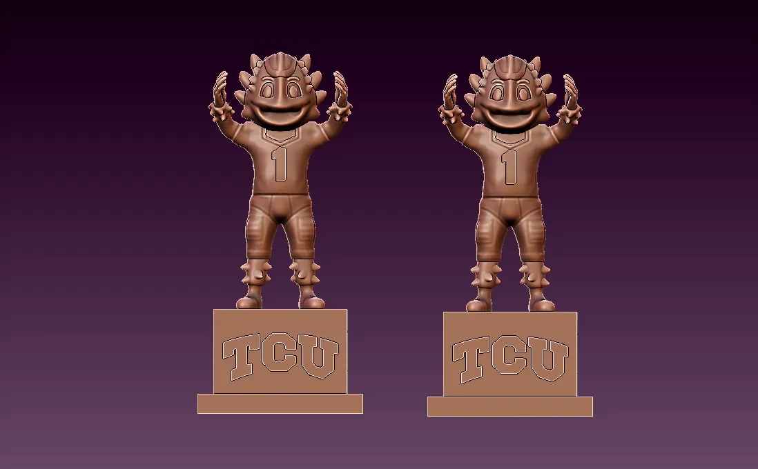 NCAA - TCU Horned Frogs mascot statue - 3d Print