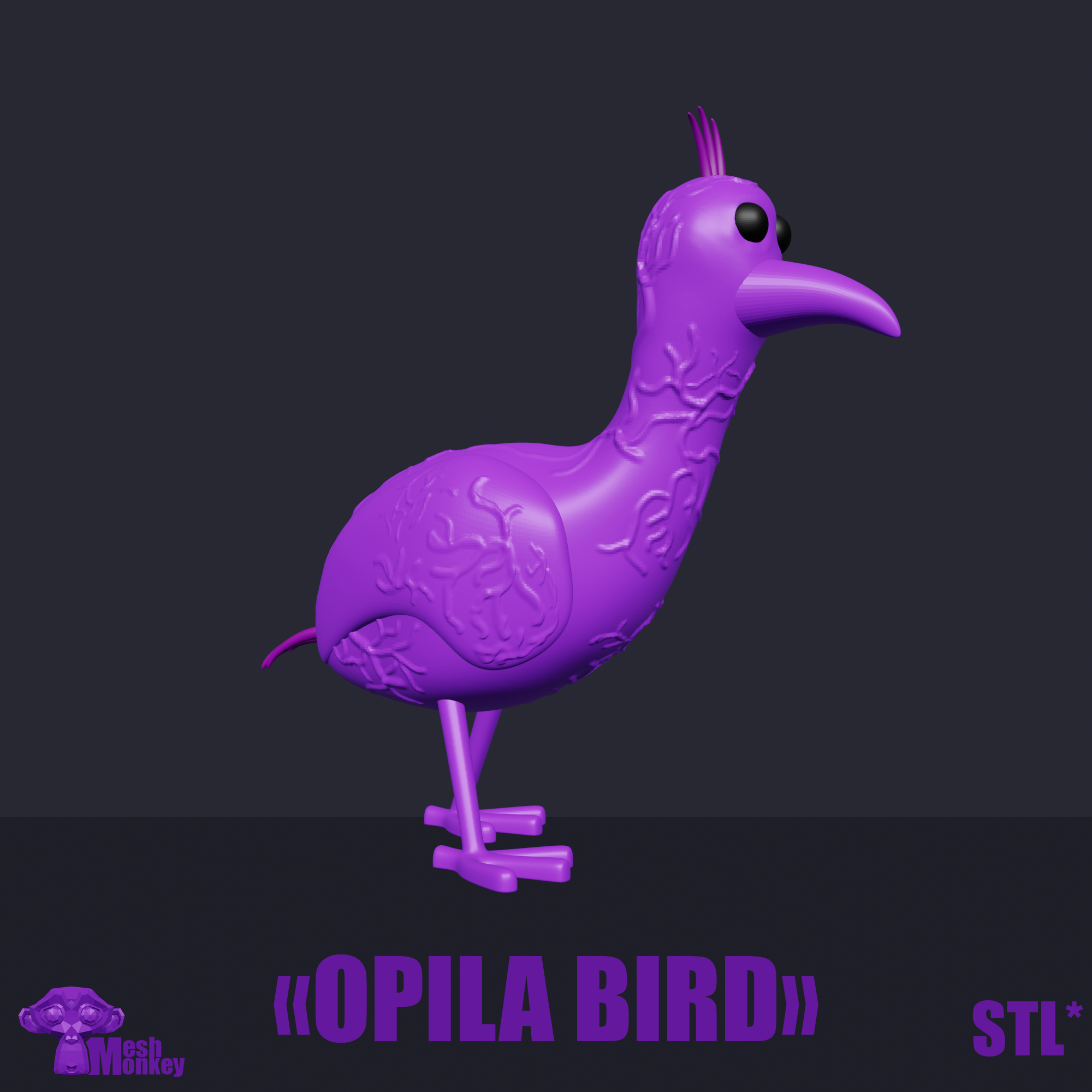 OPILA BIRD FROM GARTEN OF BANBAN FAN ART, BGGT, 3D models download