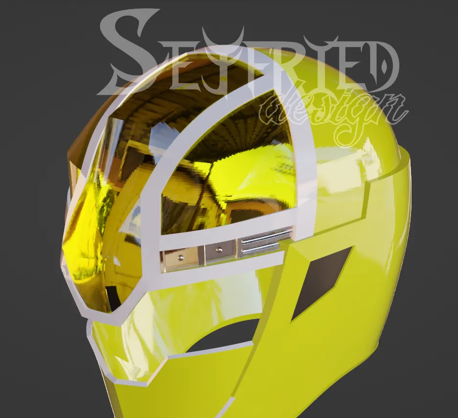 Mashin Sentai Kiramager Kira Yellow cosplay helmet 3D
