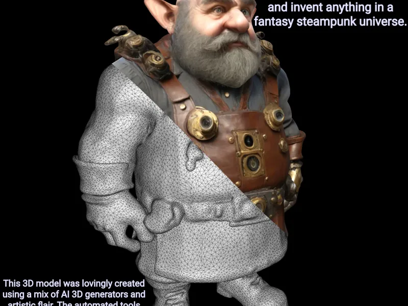 Steampunk Gnome Tinkerer