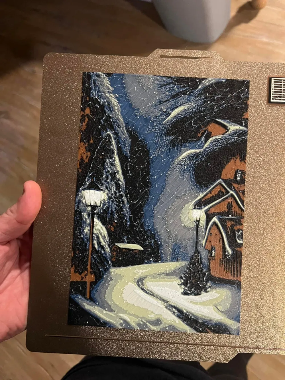 Hueforge Winter Scene