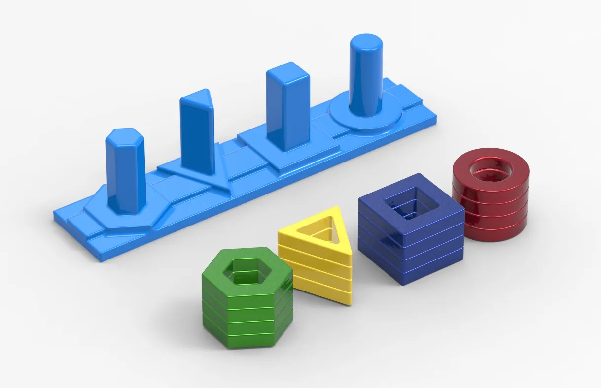 Fun Toy Shape Columns Puzzle