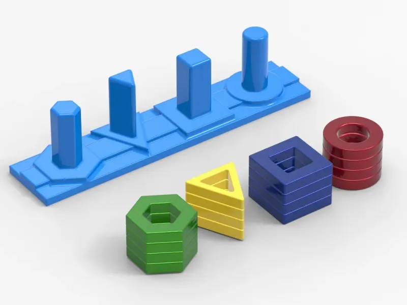 Fun Toy Shape Columns Puzzle