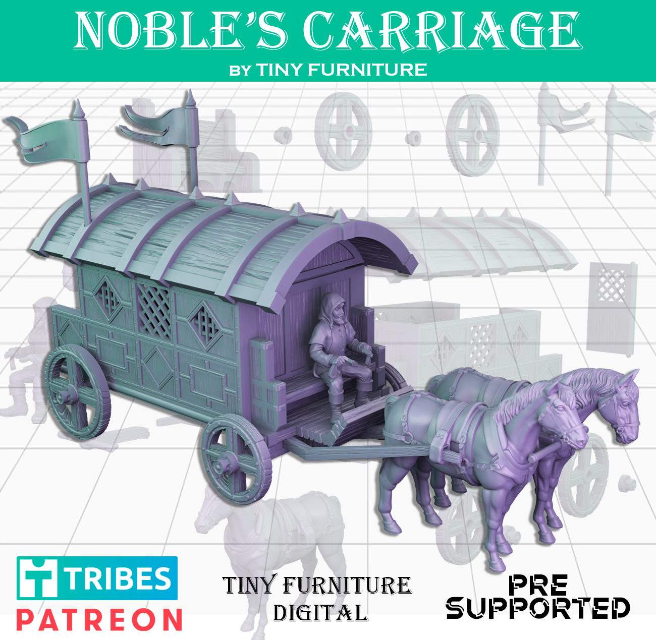 Carts and Carriages 3D models download Creality Cloud