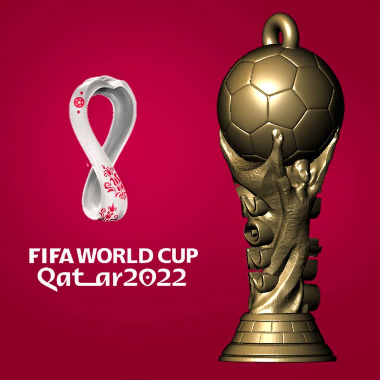 Qatar 2022 World Cup  Keychain