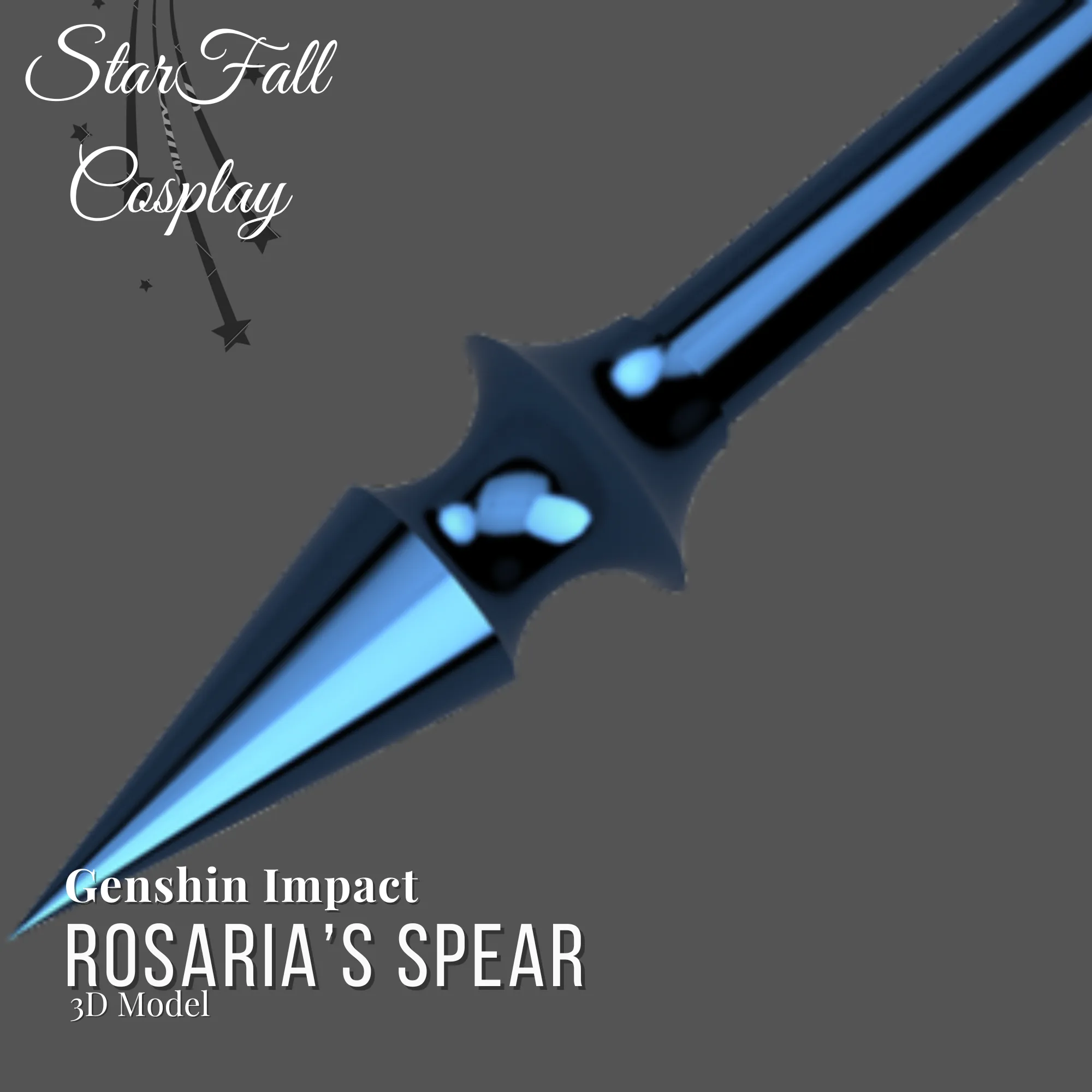 Rosaria Spear 3D Model Genshin Impact