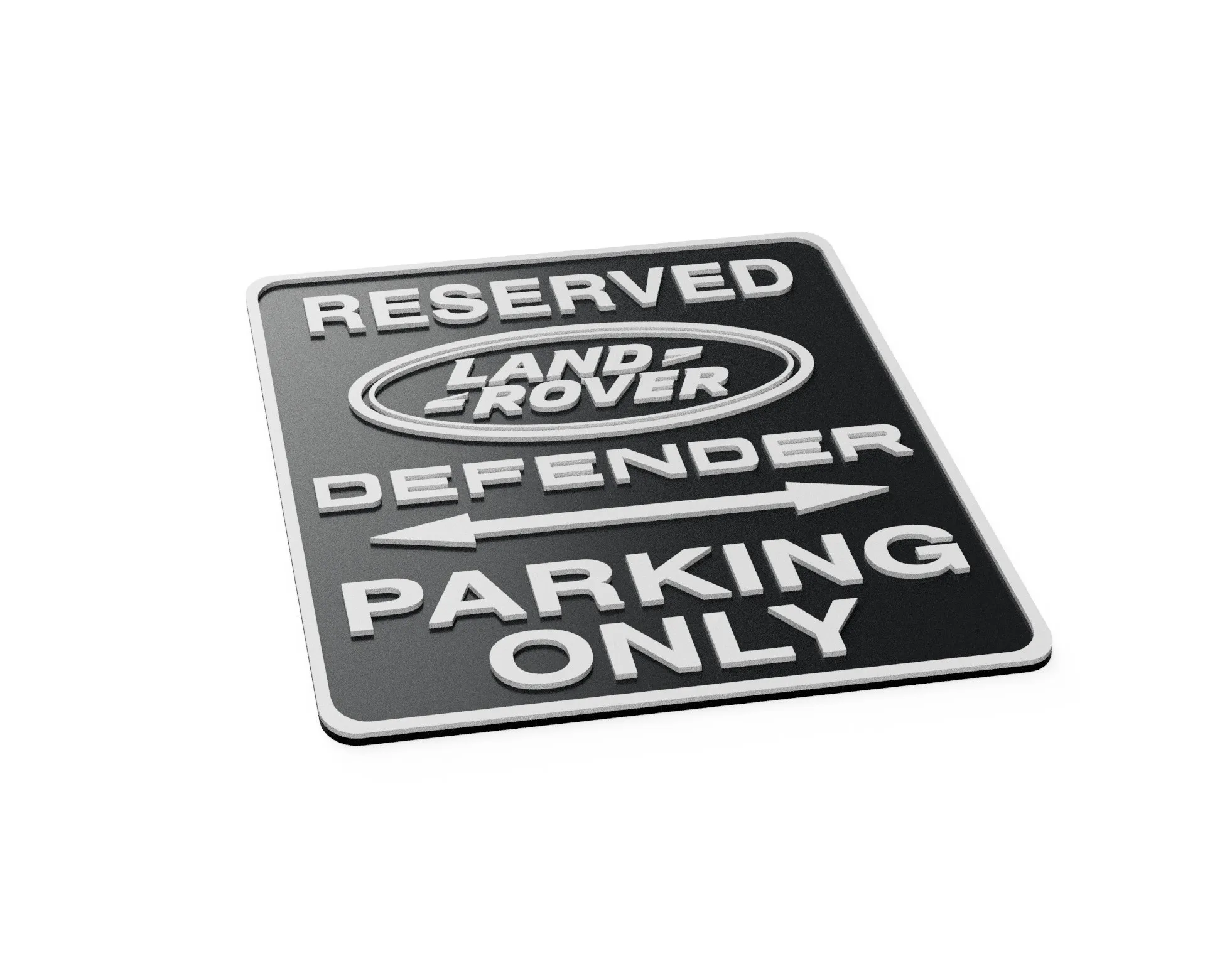 Easy Print Land Rover Defender Parking Workshop Garage Sign