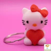 Heart Kitty Multicolor Keychain-3