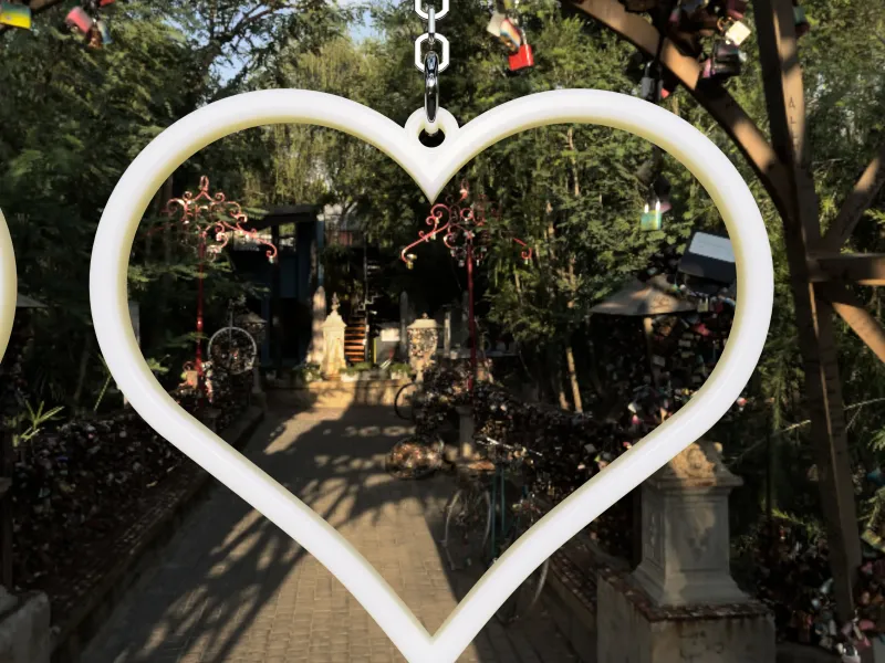 Orecchino a cuore per San Valentino